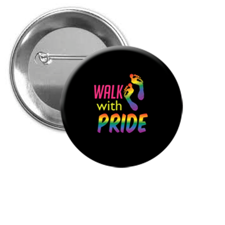 Pride - Pin Back Button - 1-1/4-in - Mellow Monkey