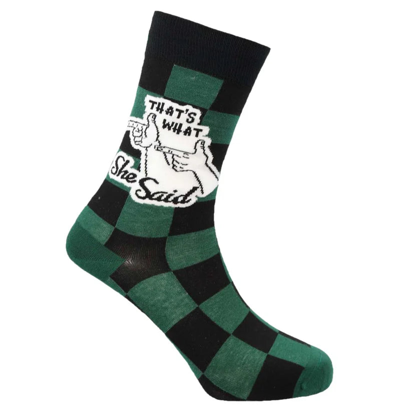 What She Said - Natural Bamboo Knit Socks - Mellow Monkey