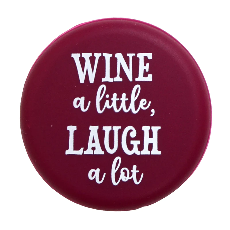 Wine a Little, Laugh a Lot - Capabunga Wine Bottle Top Seal - Mellow Monkey