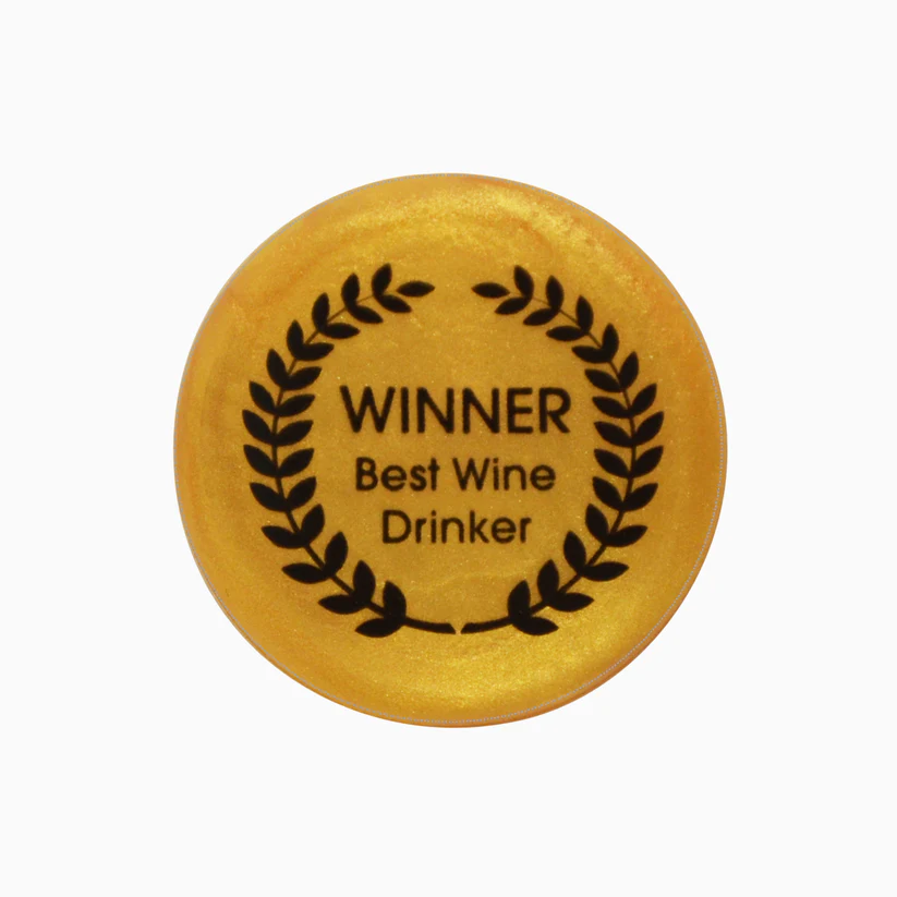 Winner Best Wine Drinker - Capabunga Wine Bottle Top Seal - Mellow Monkey