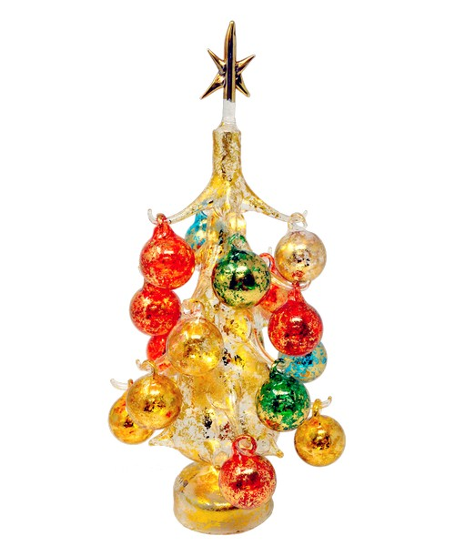 Buon Natale Gold LED Tree - 13-in - Mellow Monkey