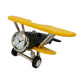 Yellow Bi-Plane Desk Clock - Mellow Monkey
