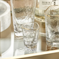 Aperitivo Triangular Double Old Fashioned Glass - Clear with Gold Rim - Mellow Monkey