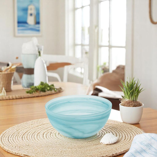 Azur Alabaster Glass Bowl - 6-in. - Mellow Monkey