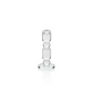 Louisa Crystal Glass Taper Holder - Short - 7-3/4-in - Mellow Monkey
