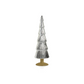 Alpine Glass Tree on Gold Glitter Base - Silver - Mellow Monkey