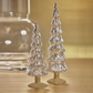 Miramonti Glass Tree On Gold Glitter Base - Silver - Mellow Monkey