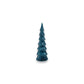 Verbier LED Glass Tree - Blue with Silver Trim - 12-1/2-in - Mellow Monkey