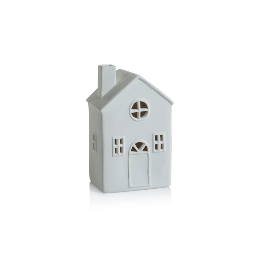 Swiss Mountain LED Porcelain House - 6.25-in - Mellow Monkey