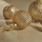 Matt Antique Gold Ribbed Ball Ornament - Mellow Monkey