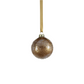 Golden Sugar Bead Luster Glass Ball Ornament - 3-in - Mellow Monkey