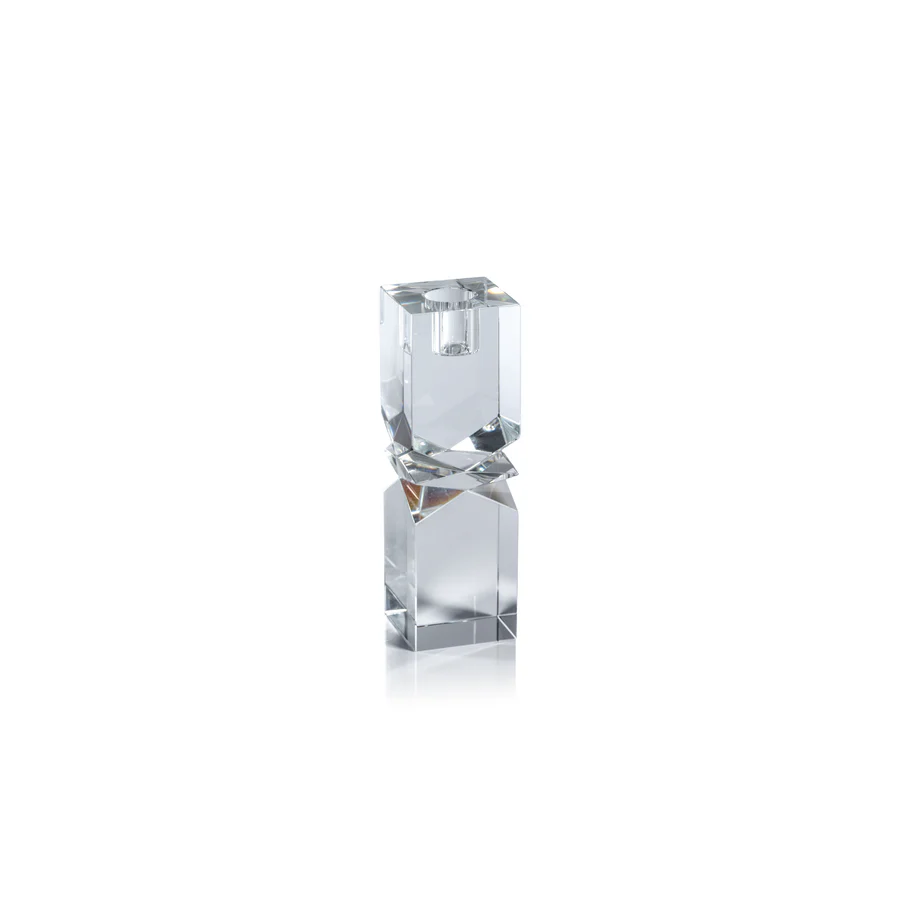 Vienna Artistry Crystal Candle Holder - Medium - 6.5" - Mellow Monkey