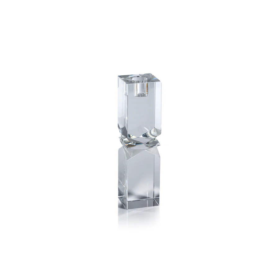 Vienna Artistry Crystal Candle Holder - Tall - 7.5" - Mellow Monkey