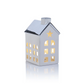 Porcelain LED House With Silver Roof - Mellow Monkey