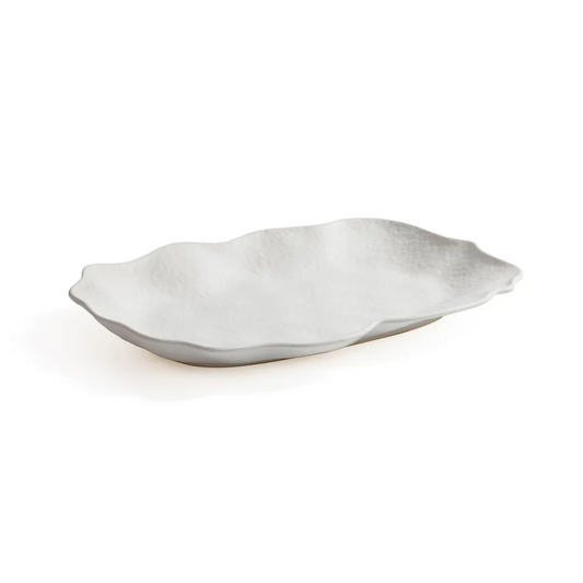 Alfresco Ceramic Rectangular Serving Platter - 17-in - Mellow Monkey