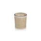 Candle in Natural Raffia Basket with Leather Trim - Sea Salt And Coastal Mist - 12 oz - Mellow Monkey