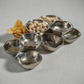 Small Cluster of Nine Serving Bowls - Nickel - 10-in. - Mellow Monkey