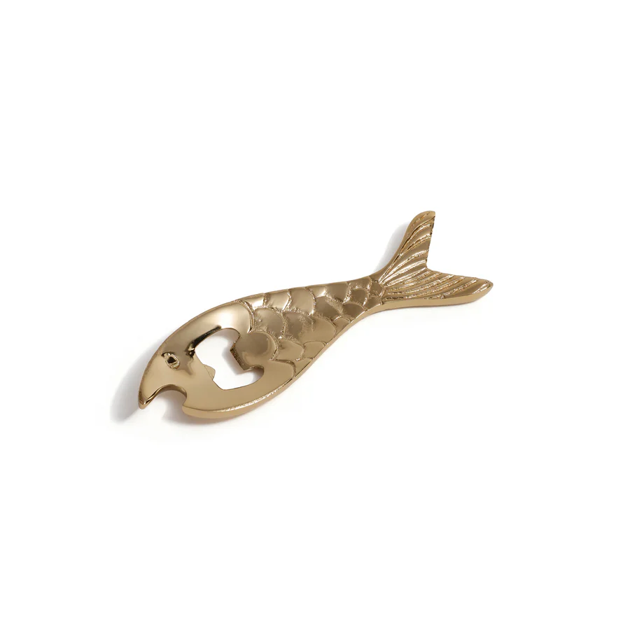 Fish Bottle Opener - Polished Gold - Mellow Monkey