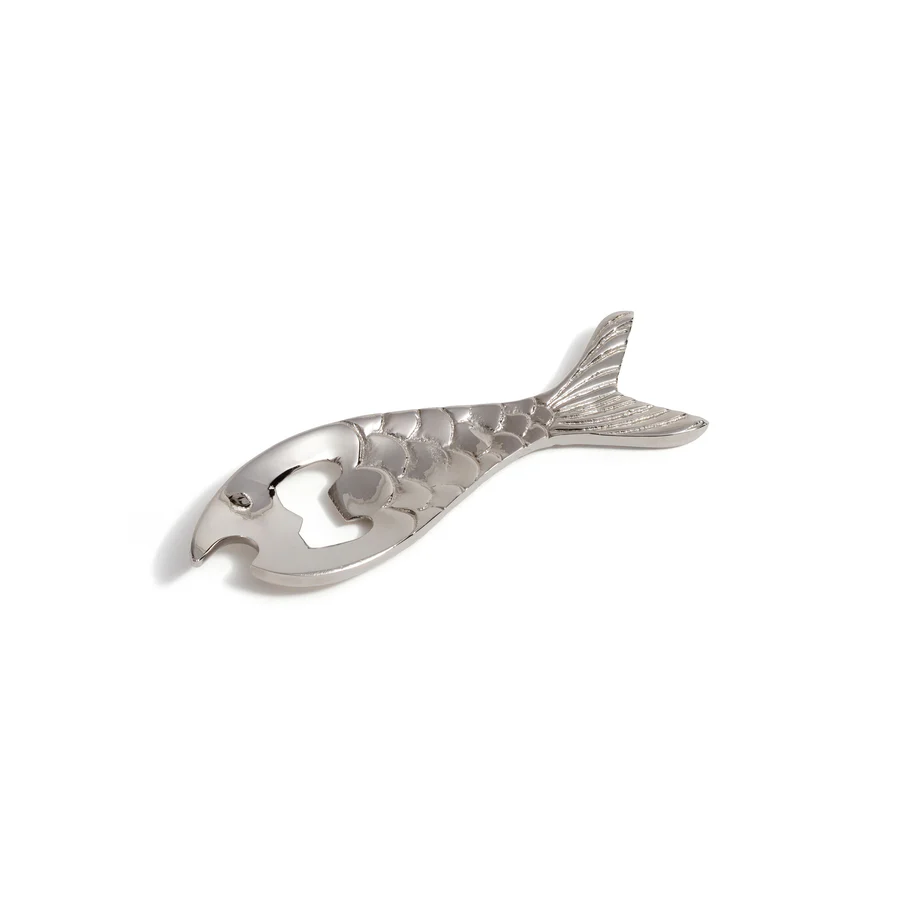 Fish Bottle Opener - Polished Nickel - Mellow Monkey