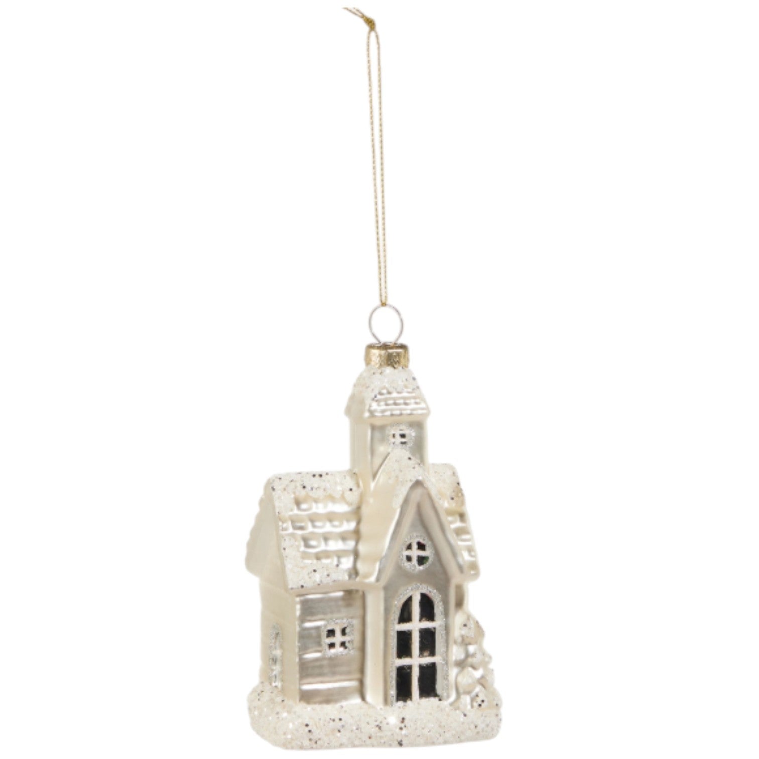 Glitter Church Ornament - 5-in - Mellow Monkey