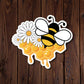 Bee and Honeycomb - Vinyl Decal Sticker - Mellow Monkey