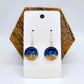 Handcrafted Resin Ocean Beach Wave Circle Earrings - Mellow Monkey