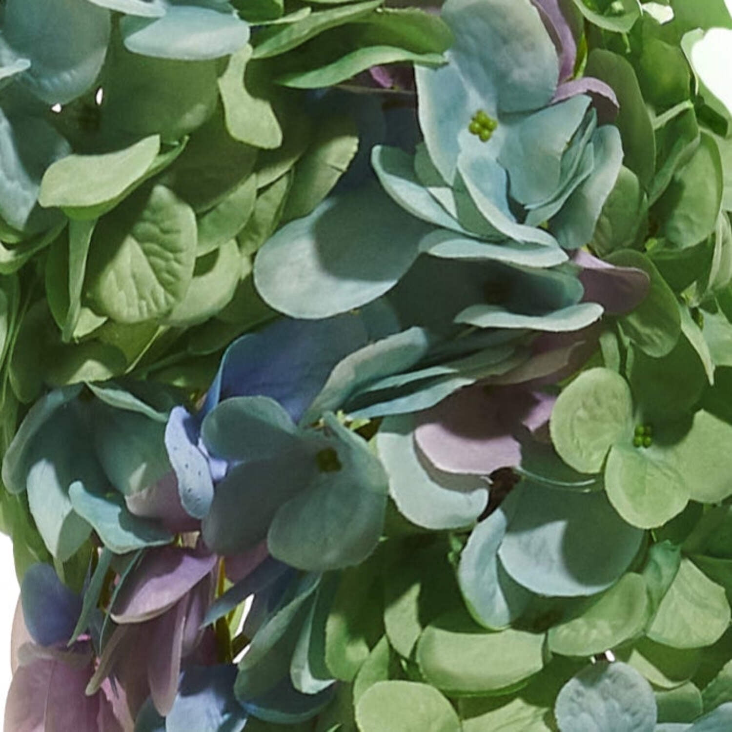 Blue And Green Hydrangea Wreath - 24" - Mellow Monkey