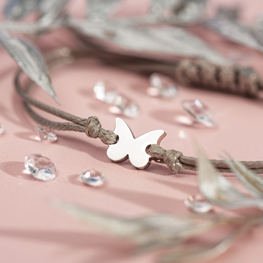 Here For You - Butterfly Pendant Wish Bracelet - Mellow Monkey