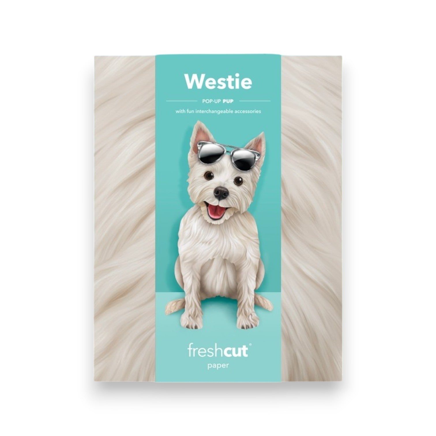 Westie - Freshcut Pop-Up Pet Greeting Cards - Mellow Monkey