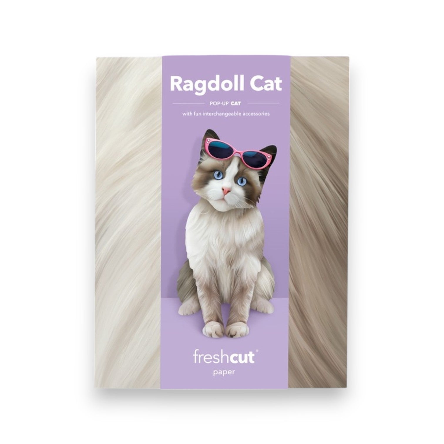 Ragdoll Cat - Freshcut Pop-Up Pet Greeting Cards - Mellow Monkey