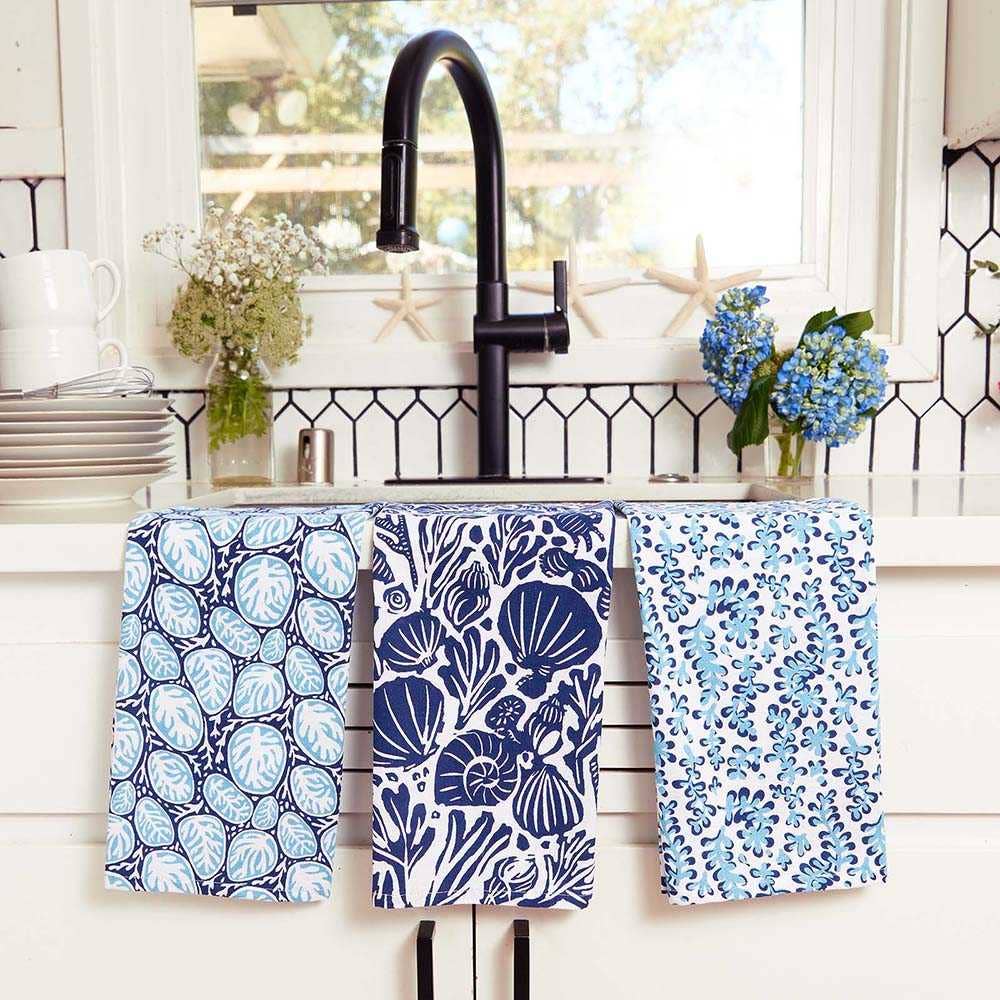 Sea Life - Kitchen Towels - Set of 3 - Mellow Monkey