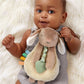 Taupe Bunny Itzy Friends Lovey™ Plush+ Teether Toy - Mellow Monkey