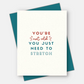 You're Not Old, You Just Need To Stretch - Birthday Card - Mellow Monkey