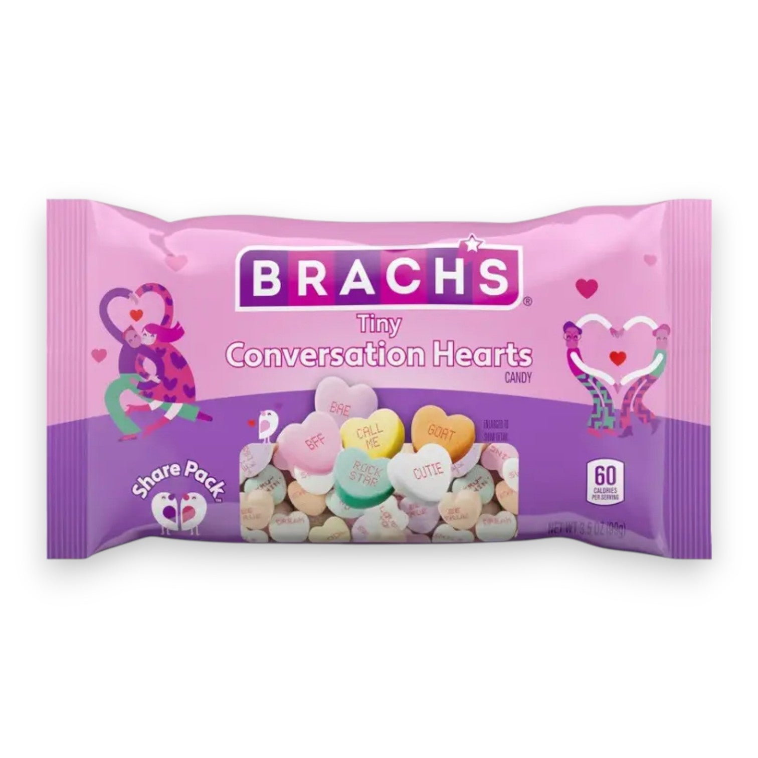 Brach's Tiny Conversation Hearts Share Pack 3.5 oz - Mellow Monkey