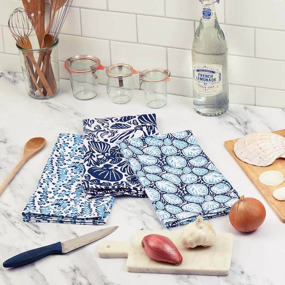 Sea Life - Kitchen Towels - Set of 3 - Mellow Monkey