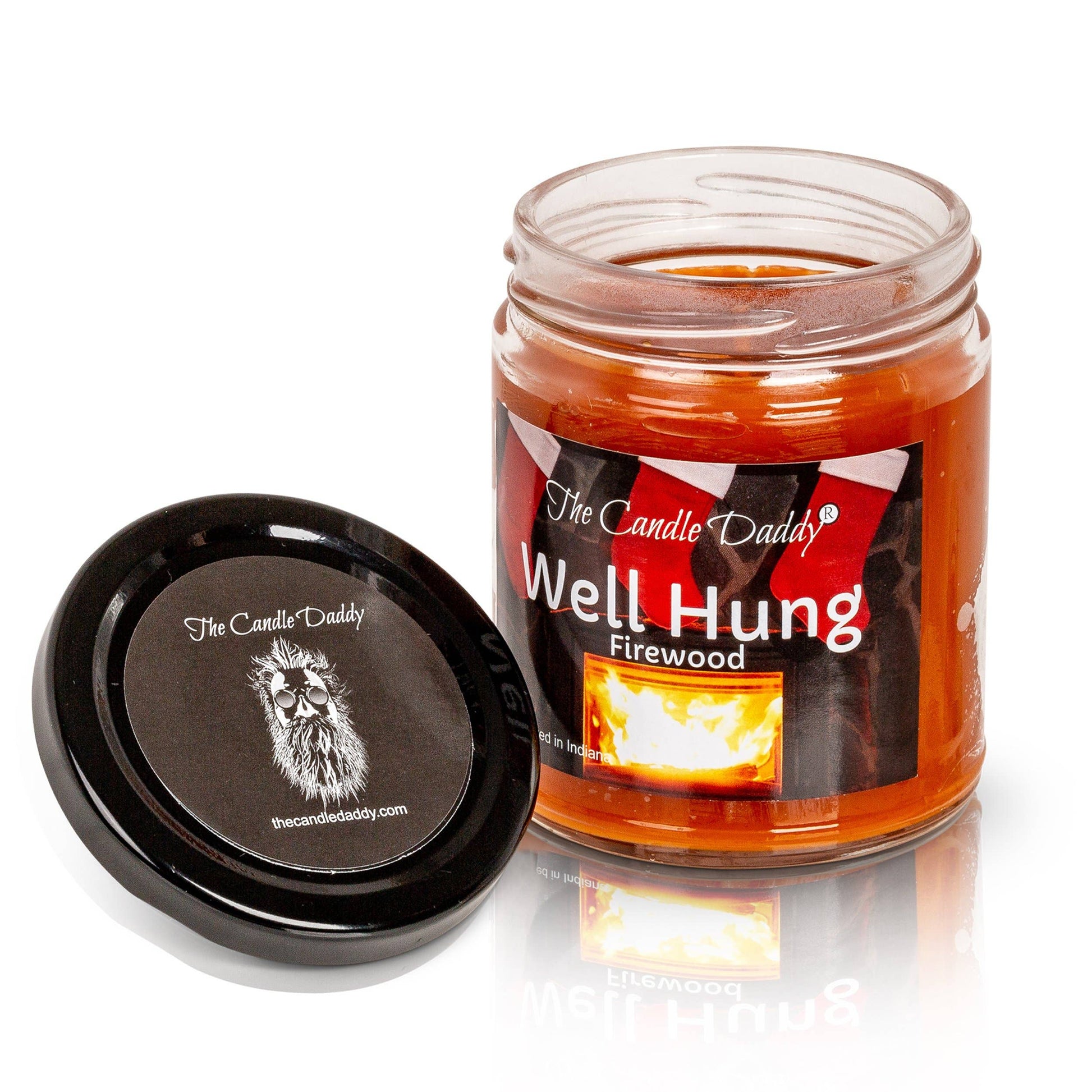 Well Hung - Funny Christmas Candle -  Fireplace - Mellow Monkey