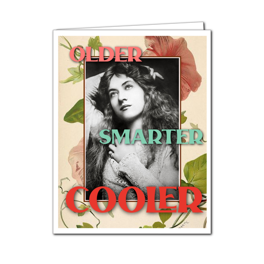 Older, Smarter, Cooler- Birthday Greeting Card - Mellow Monkey