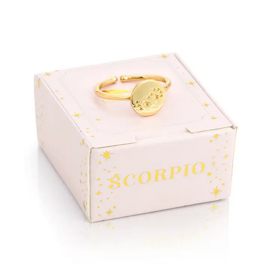 Scorpio - Gold Zodiac Ring - Mellow Monkey
