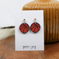 Basketball Dangle Acrylic Earrings - Mellow Monkey