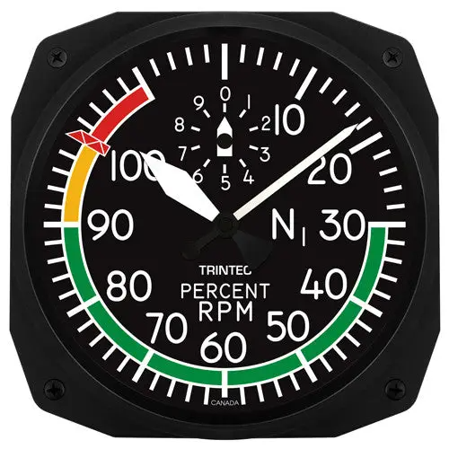 Percent Rpm Instrument Style Clock - 10-in – Mellow Monkey