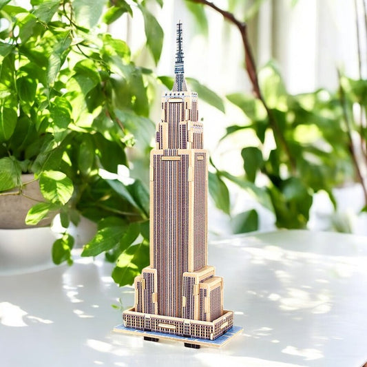 Empire State Building: 3D Wooden Puzzle - Mellow Monkey