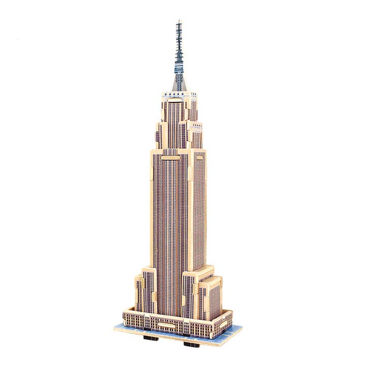 Empire State Building: 3D Wooden Puzzle - Mellow Monkey