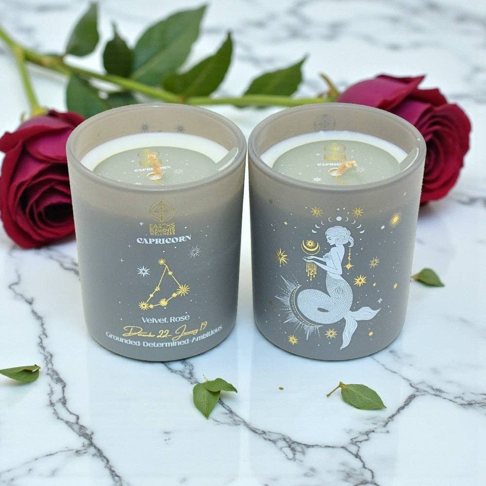 Capricorn - Zodiac Hand Poured Candle - Mellow Monkey