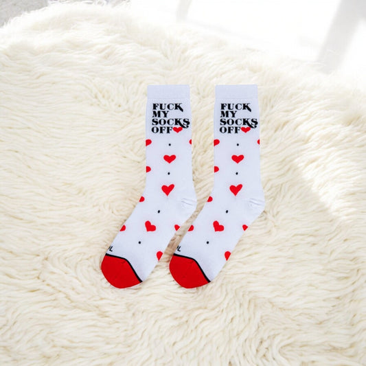 Fuck My Socks Off - Women's Crew Socks - Mellow Monkey