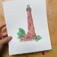 Currituck Beach Lighthouse Single Notecard-NC Coast Collect. - Mellow Monkey
