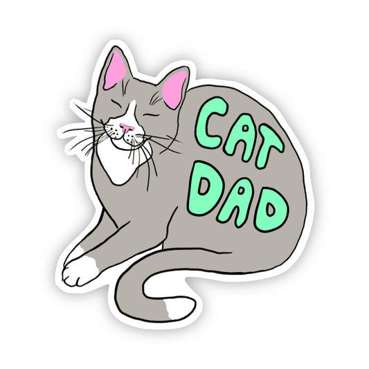 Cat Dad Vinyl Sticker