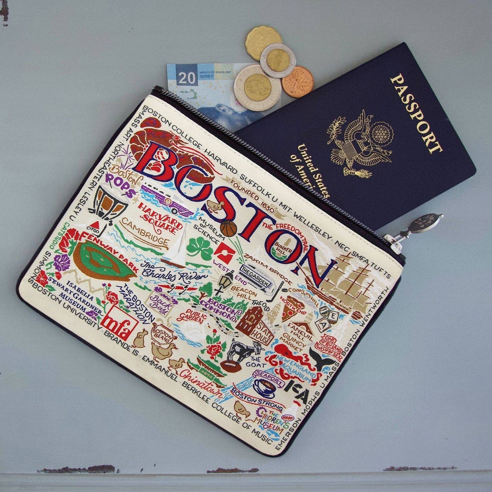 Boston Zip Pouch - Mellow Monkey