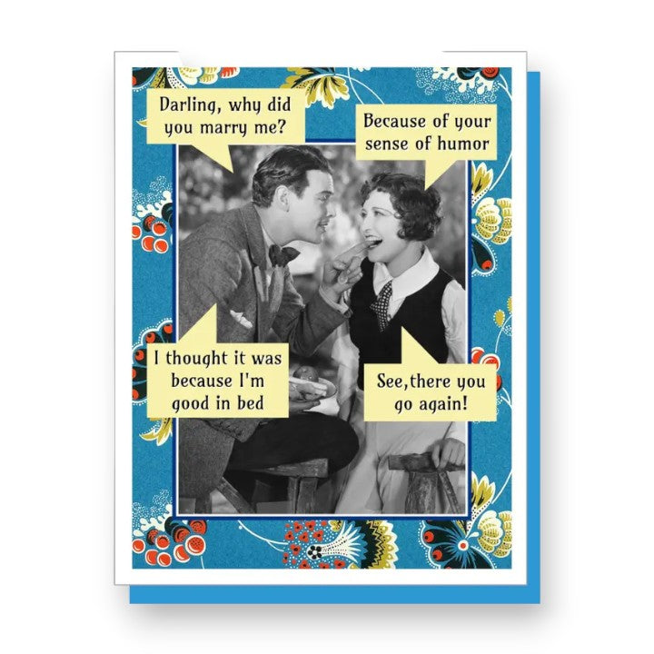 Darling, Why Did You Marry Me? - Anniversary Greeting Card - Mellow Monkey