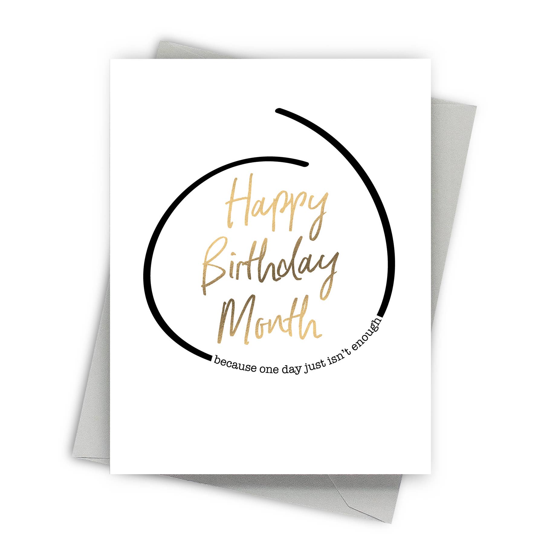 Circled Birthday Month – Birthday Greeting Card - Mellow Monkey