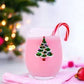 Christmas Tree Jeweled Stemless Wine Glass - Mellow Monkey